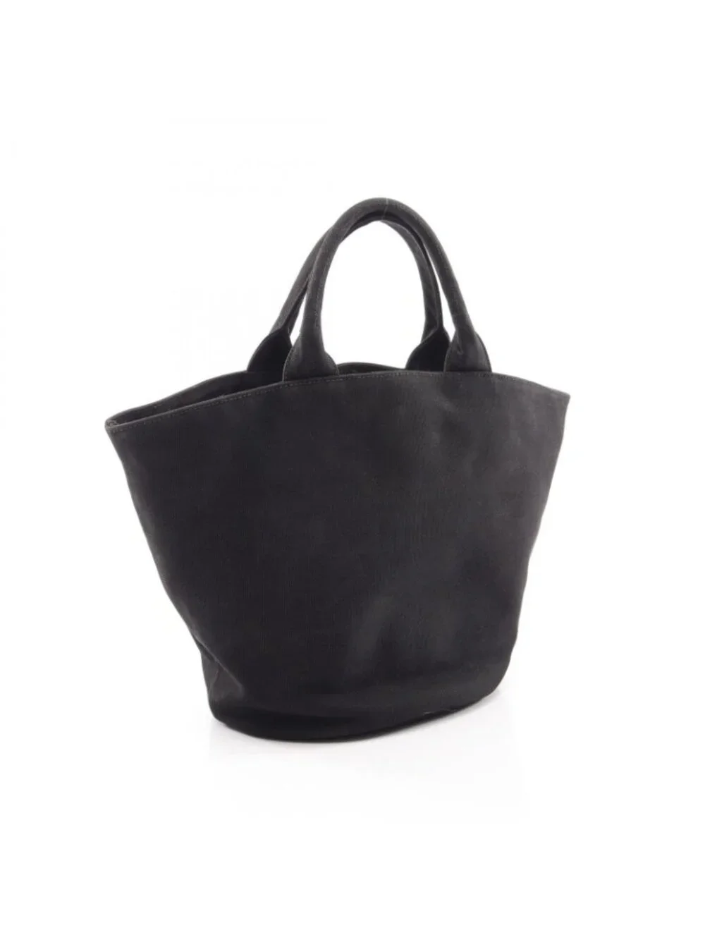 Prada Tote Canapa Black Canvas